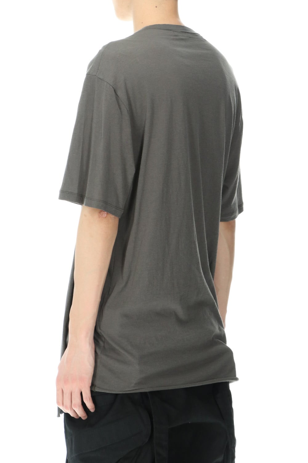 LAYERED NECK T-SHIRT GRAY