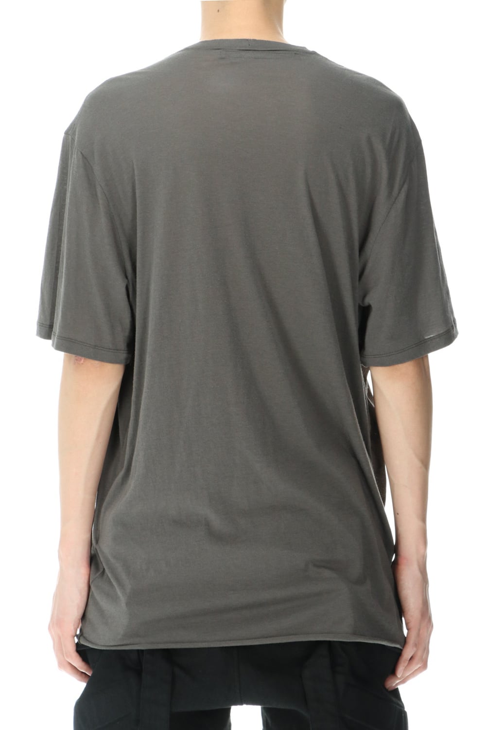 LAYERED NECK T-SHIRT GRAY