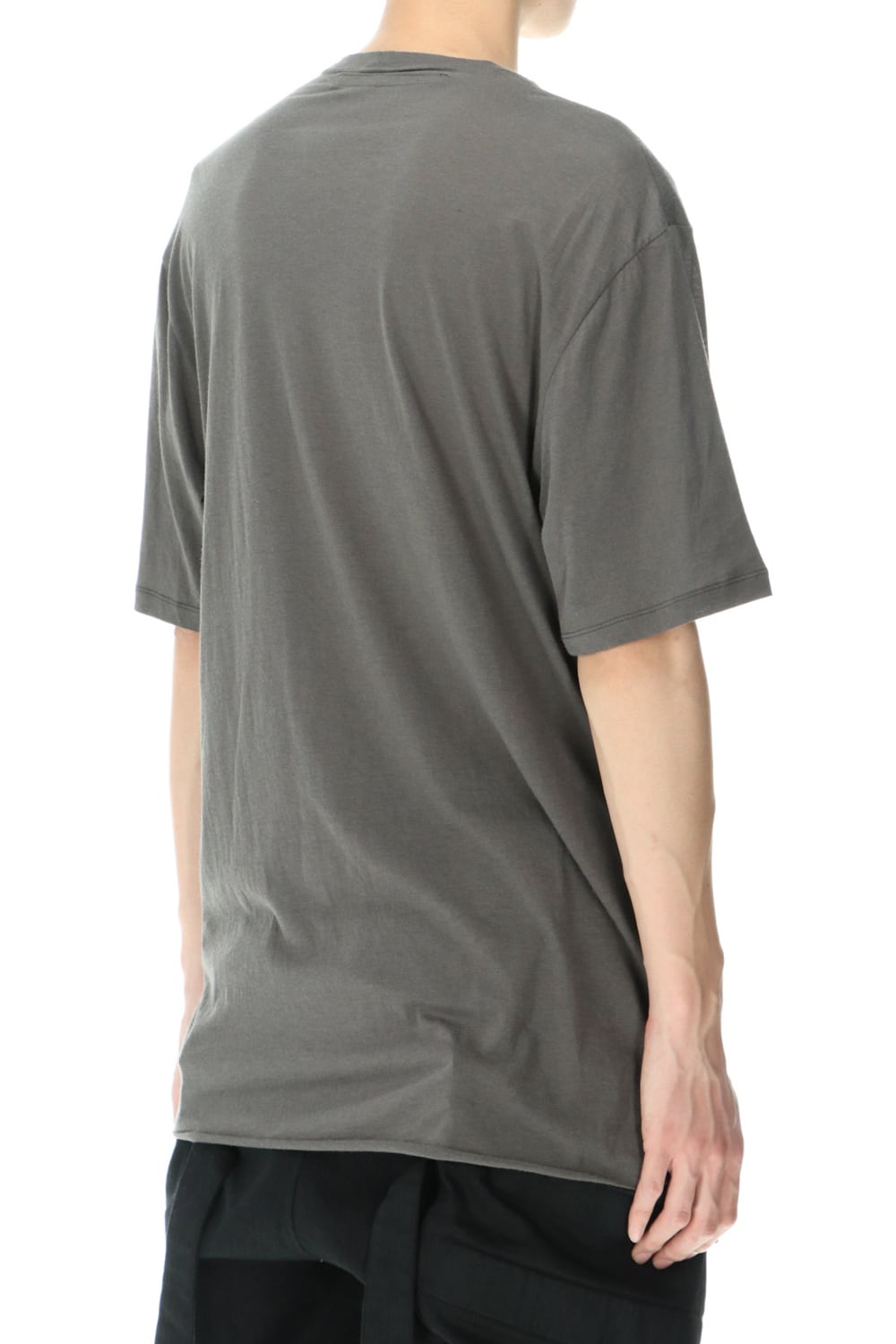 LAYERED NECK T-SHIRT GRAY