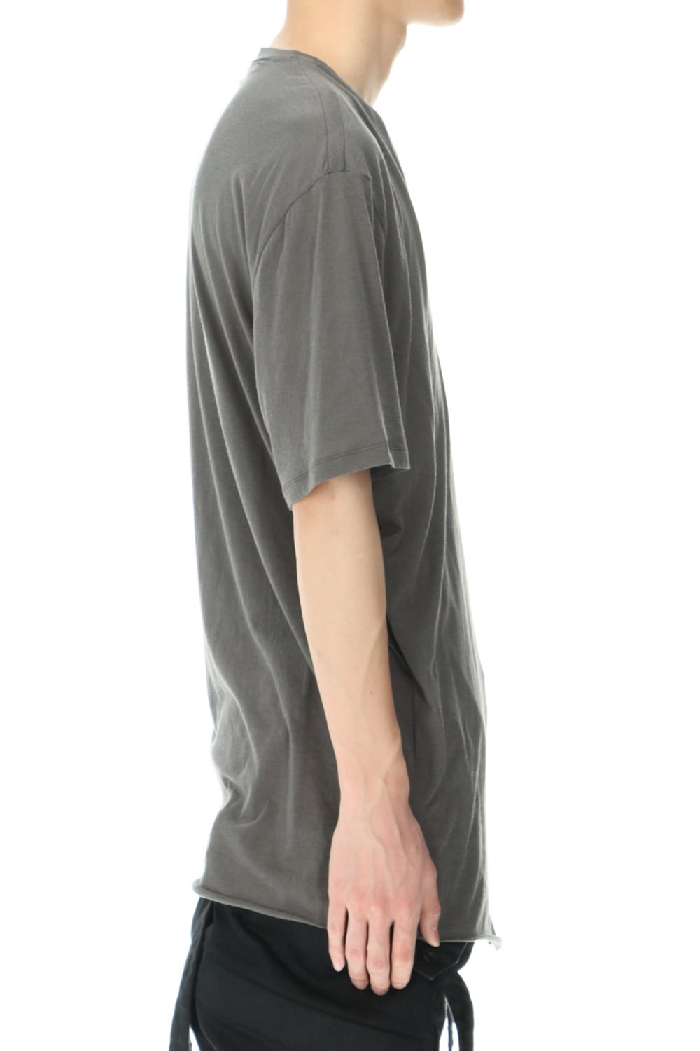 LAYERED NECK T-SHIRT GRAY