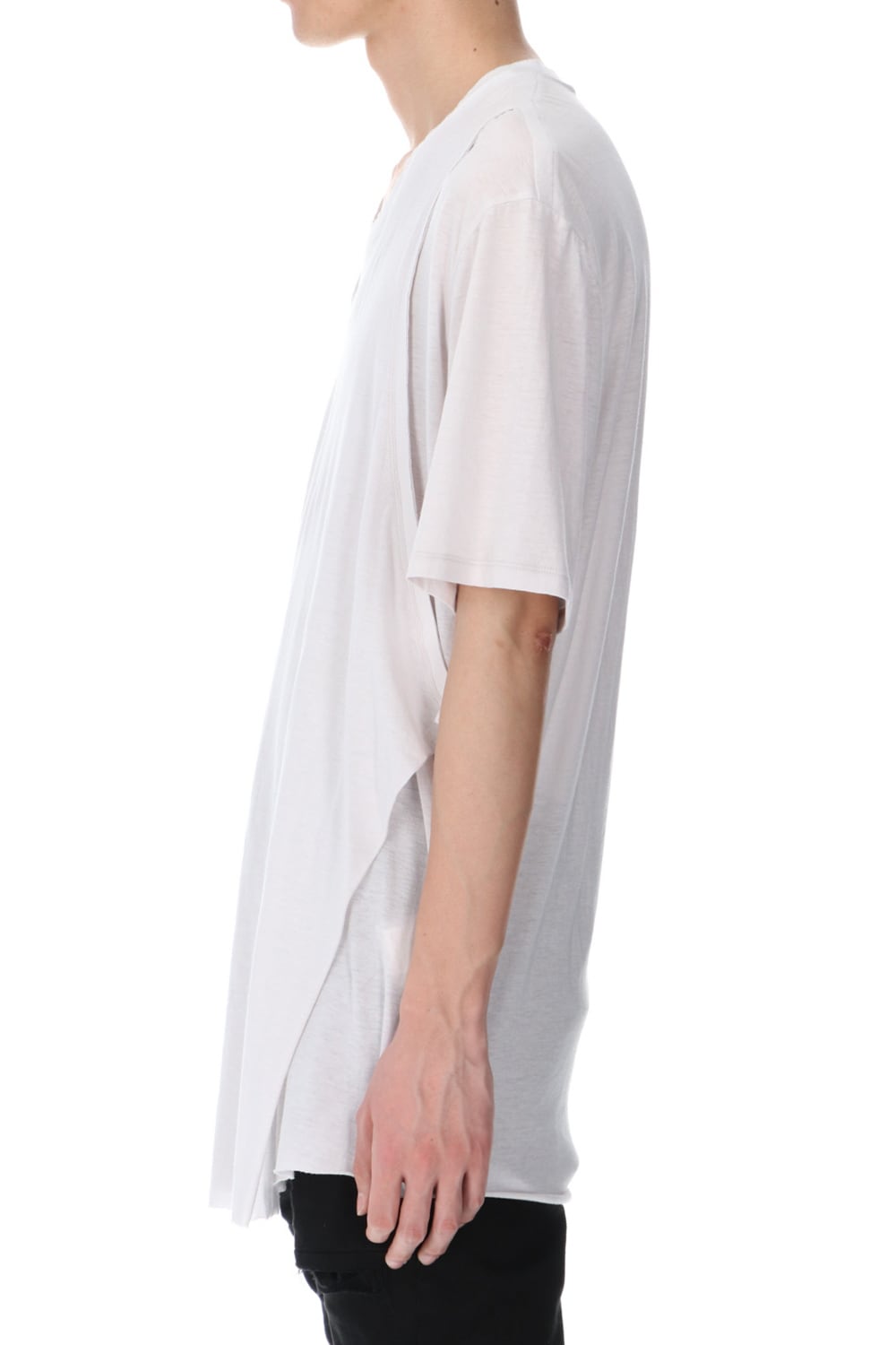 LAYERED NECK T-SHIRT PLASTER