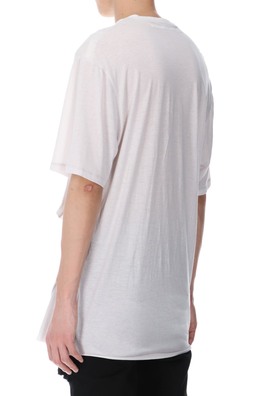 LAYERED NECK T-SHIRT PLASTER