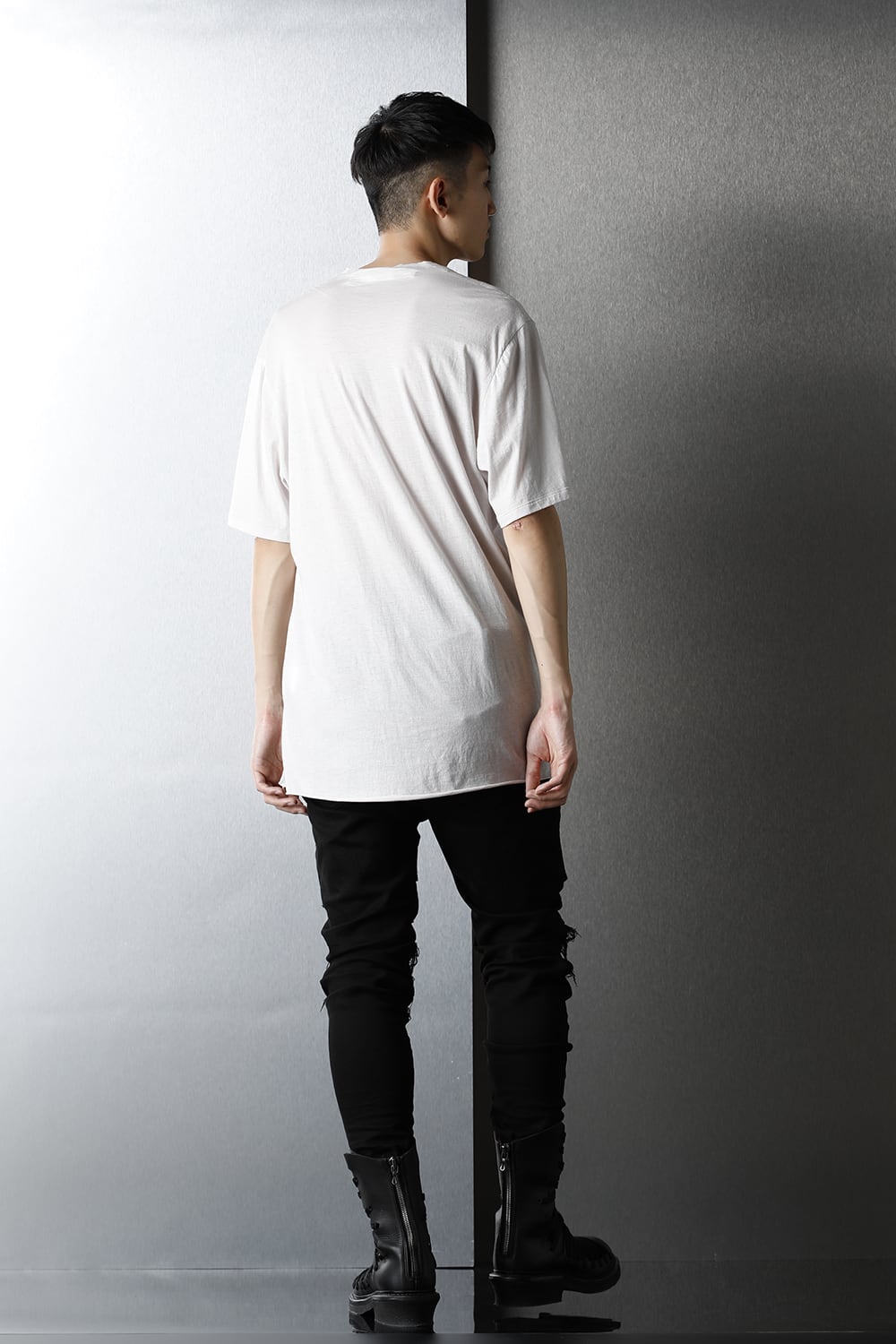 LAYERED NECK T-SHIRT PLASTER