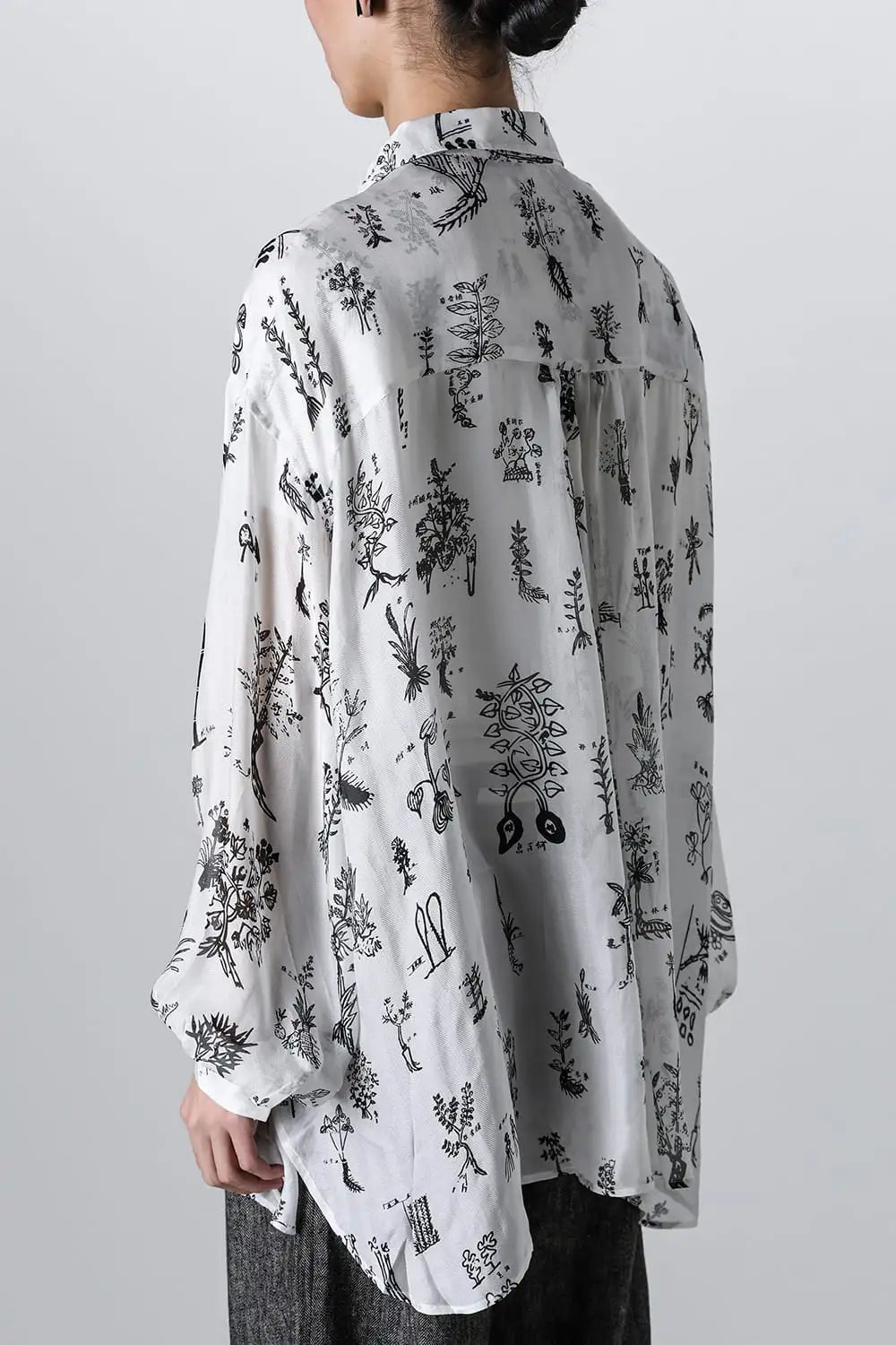 Chinese Medicine Print LS Shirt