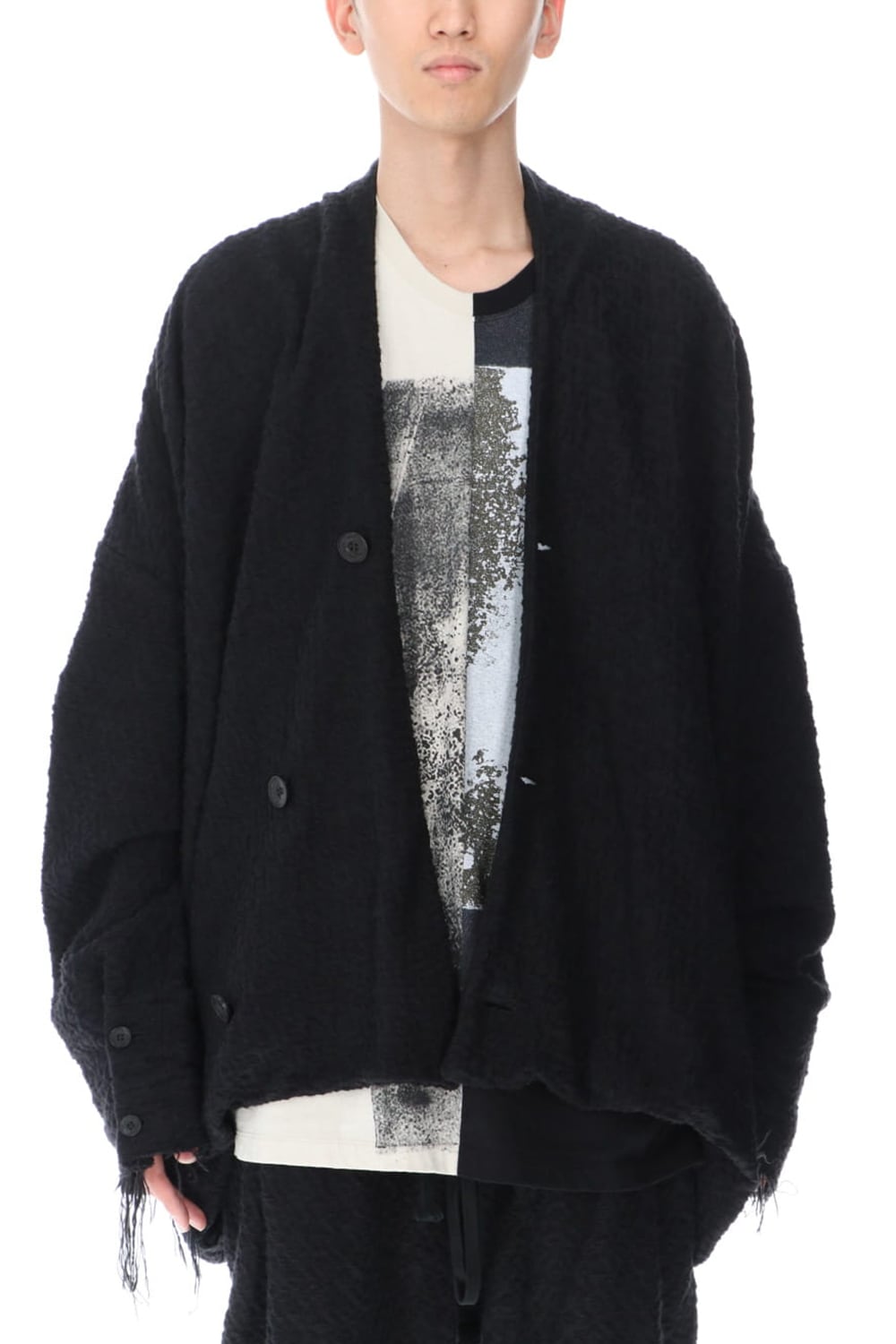 SLUB JACQUARD JACKET