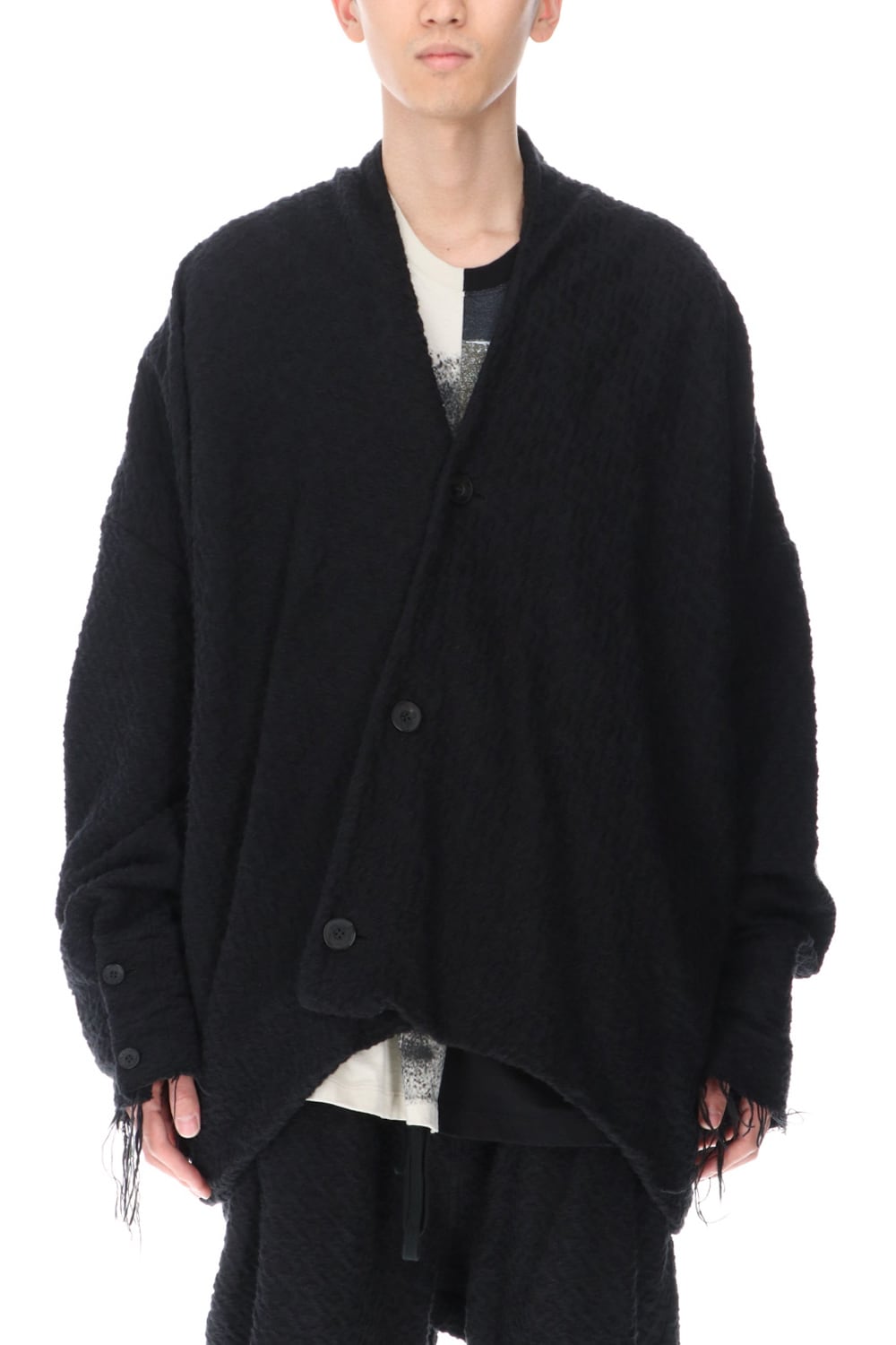 SLUB JACQUARD JACKET