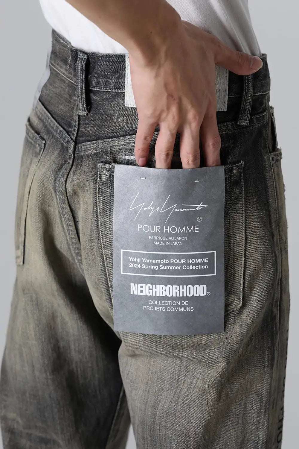 NEIGHBORHOOD x Yohji Yamamoto Denim Pants Black