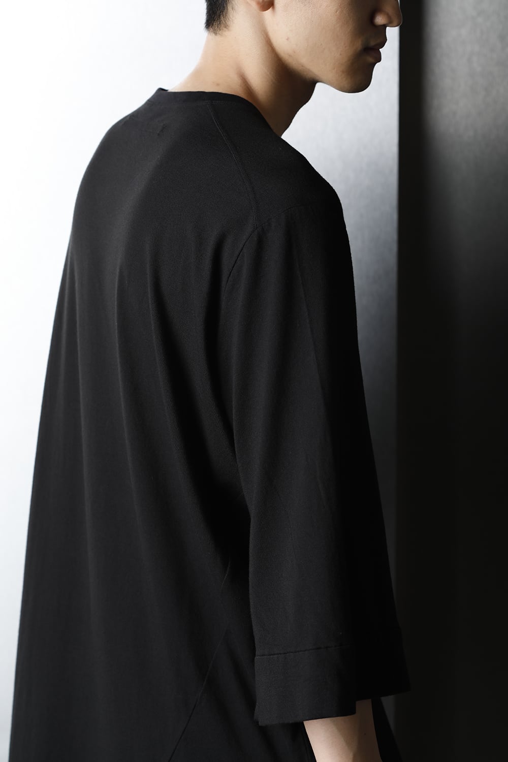 Slit LS T-shirts Black