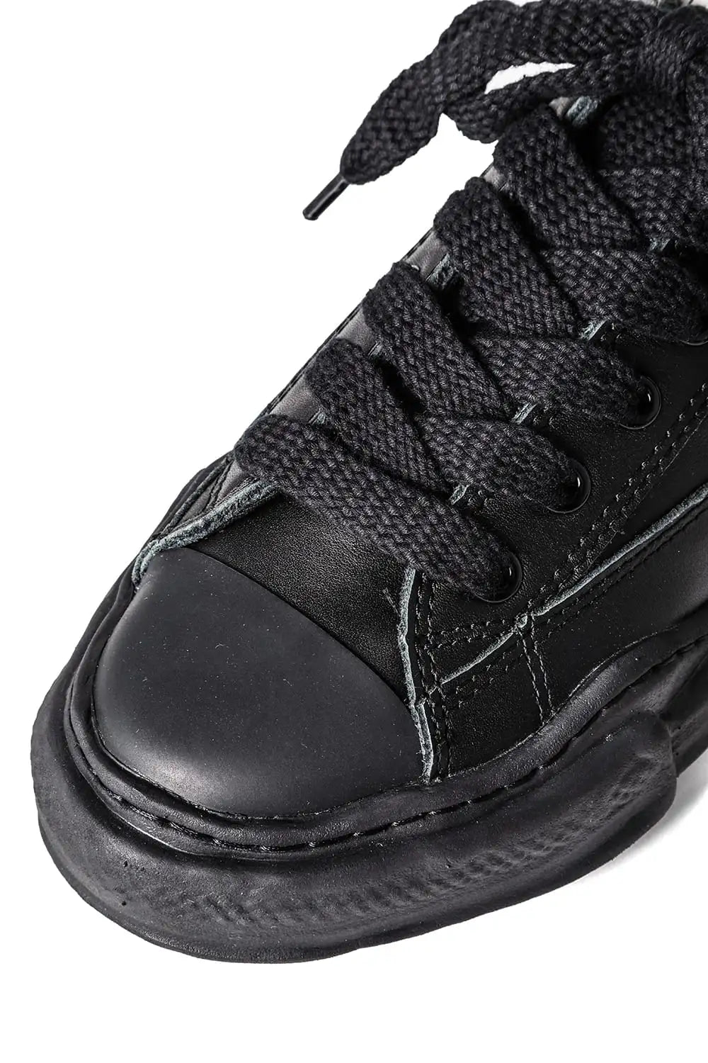 PETERSON Leather Low-Cut sneaker Black / Black