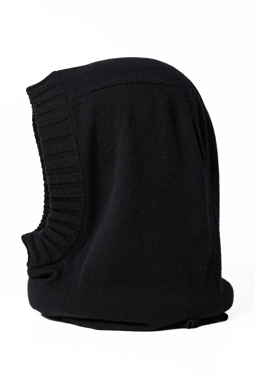 lambs wool huge balaclava Black