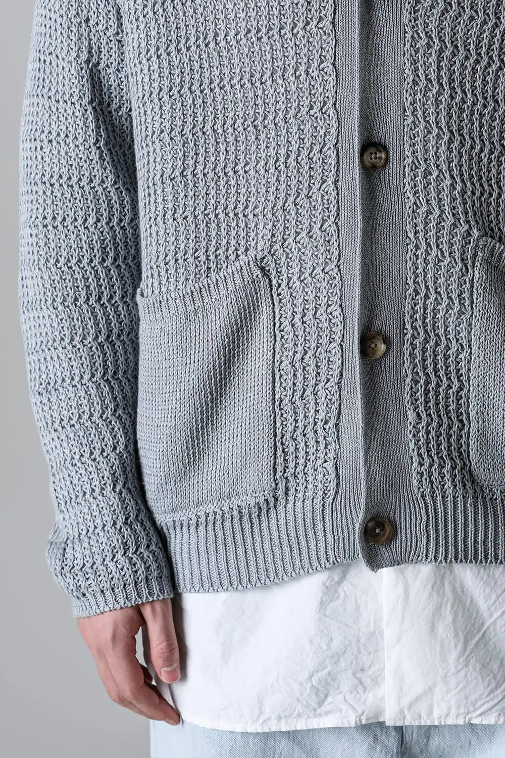 ディバーテッド リブカーディガン