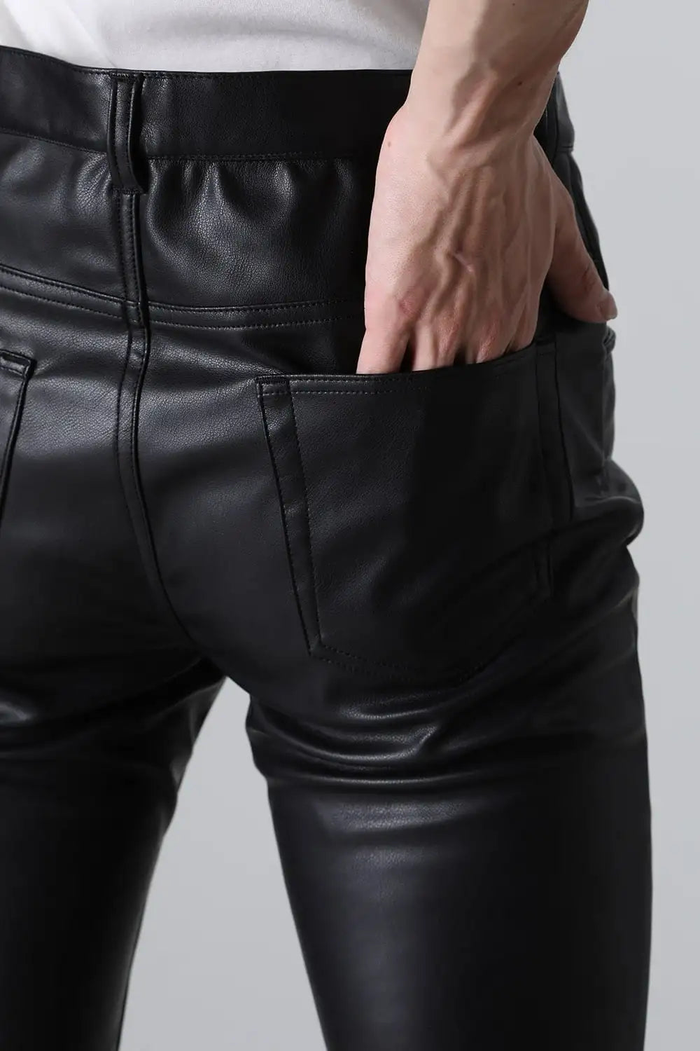 Washable Vegan Leather Leggings Pants