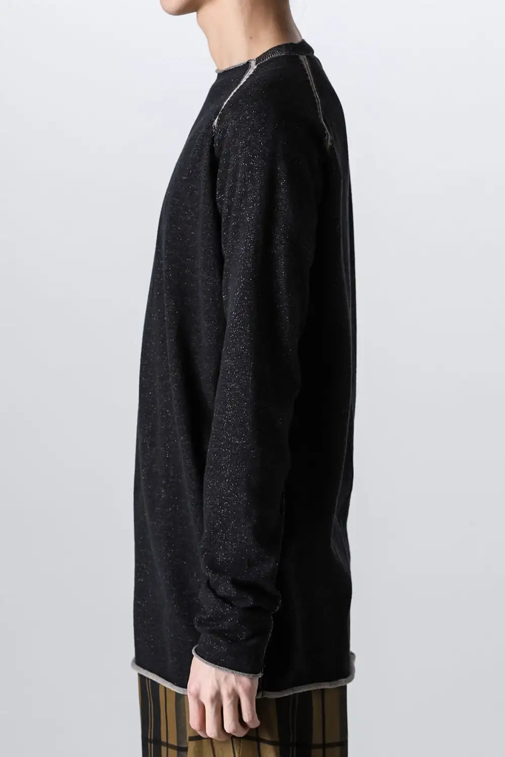 ロングスリーブ ハイツイストコットン Black