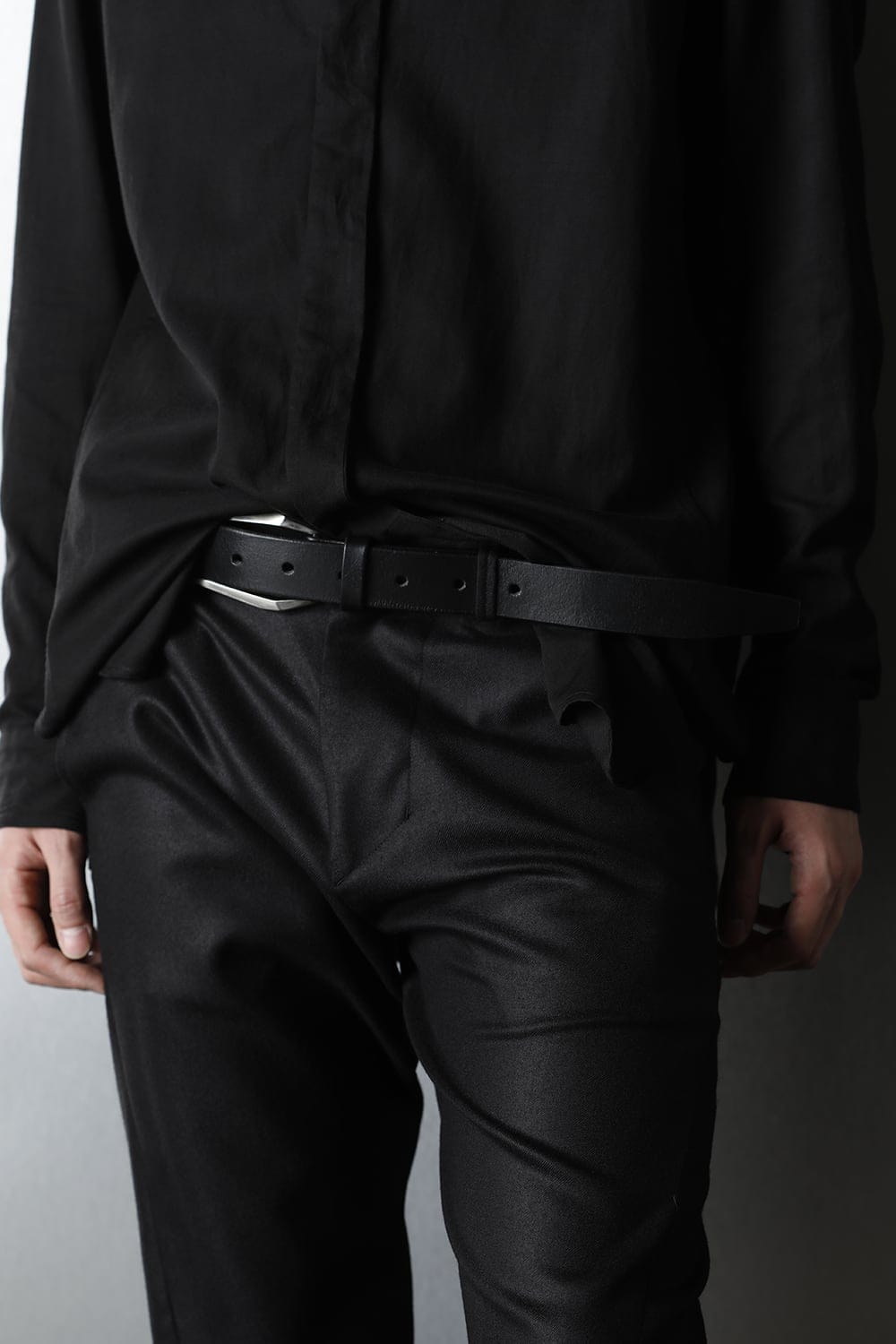 Frame Buckle Belt Silver