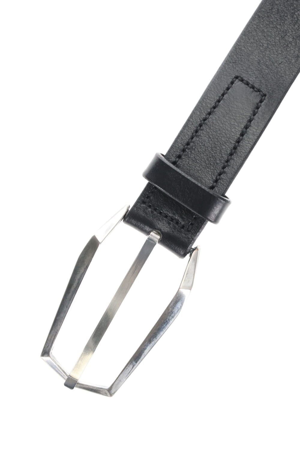 Frame Buckle Belt Silver