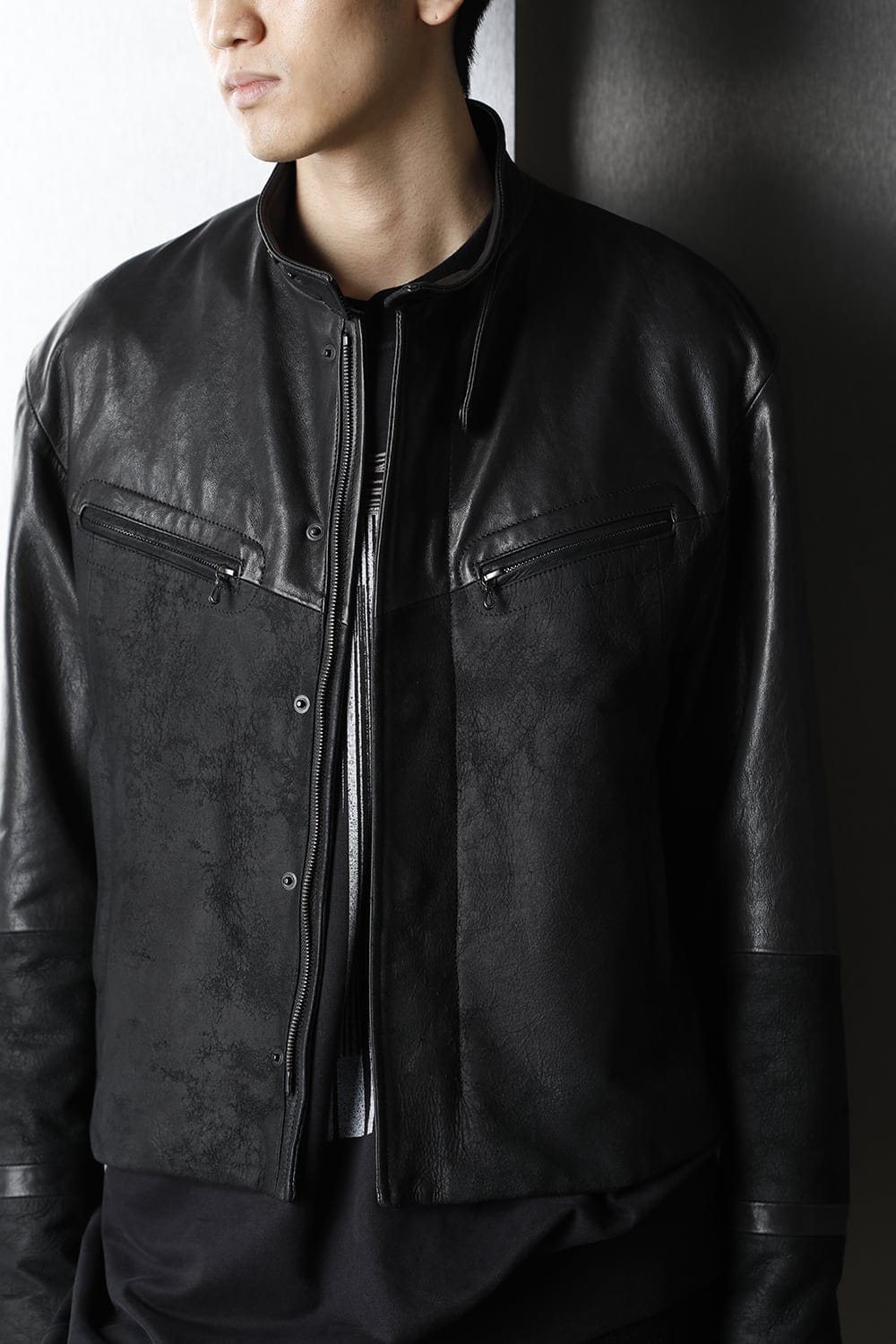 Lamb Skin Toggle Riders Jacket