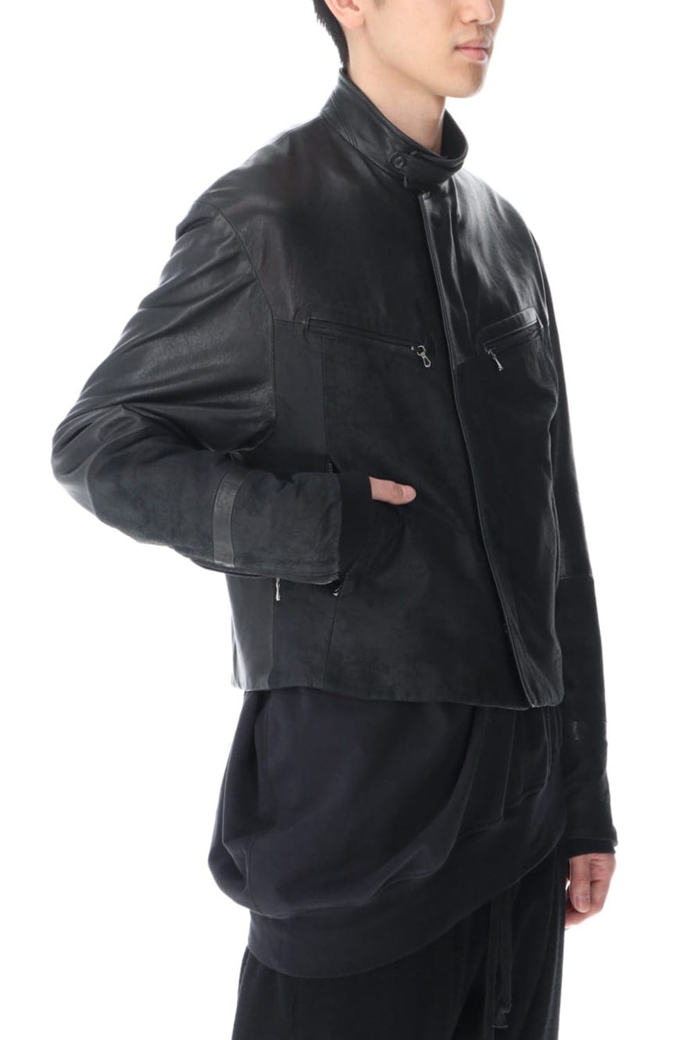 Lamb Skin Toggle Riders Jacket