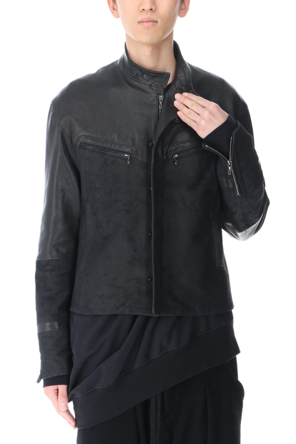 Lamb Skin Toggle Riders Jacket