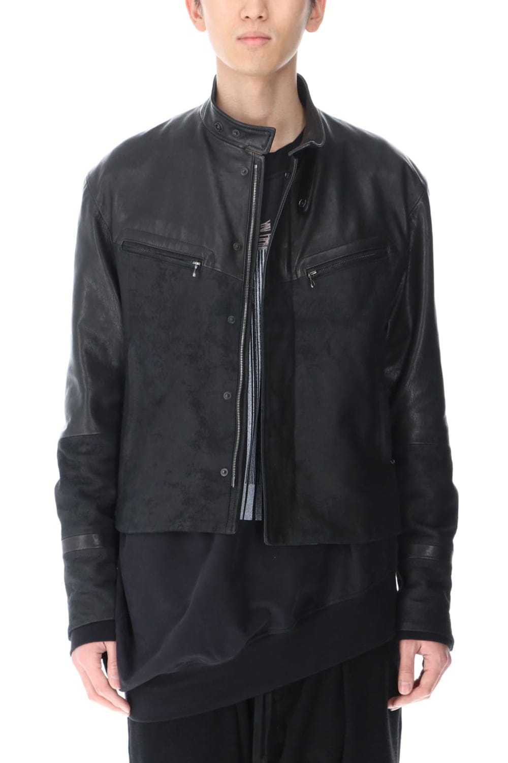 Lamb Skin Toggle Riders Jacket