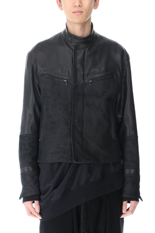 Lamb Skin Toggle Riders Jacket