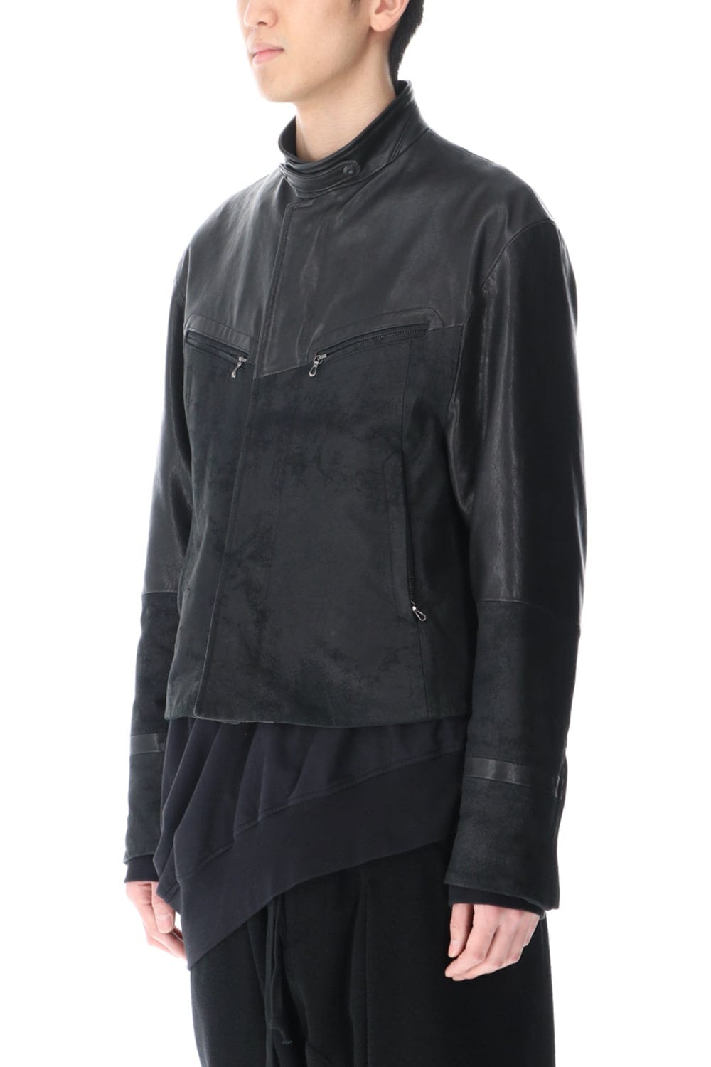 Lamb Skin Toggle Riders Jacket