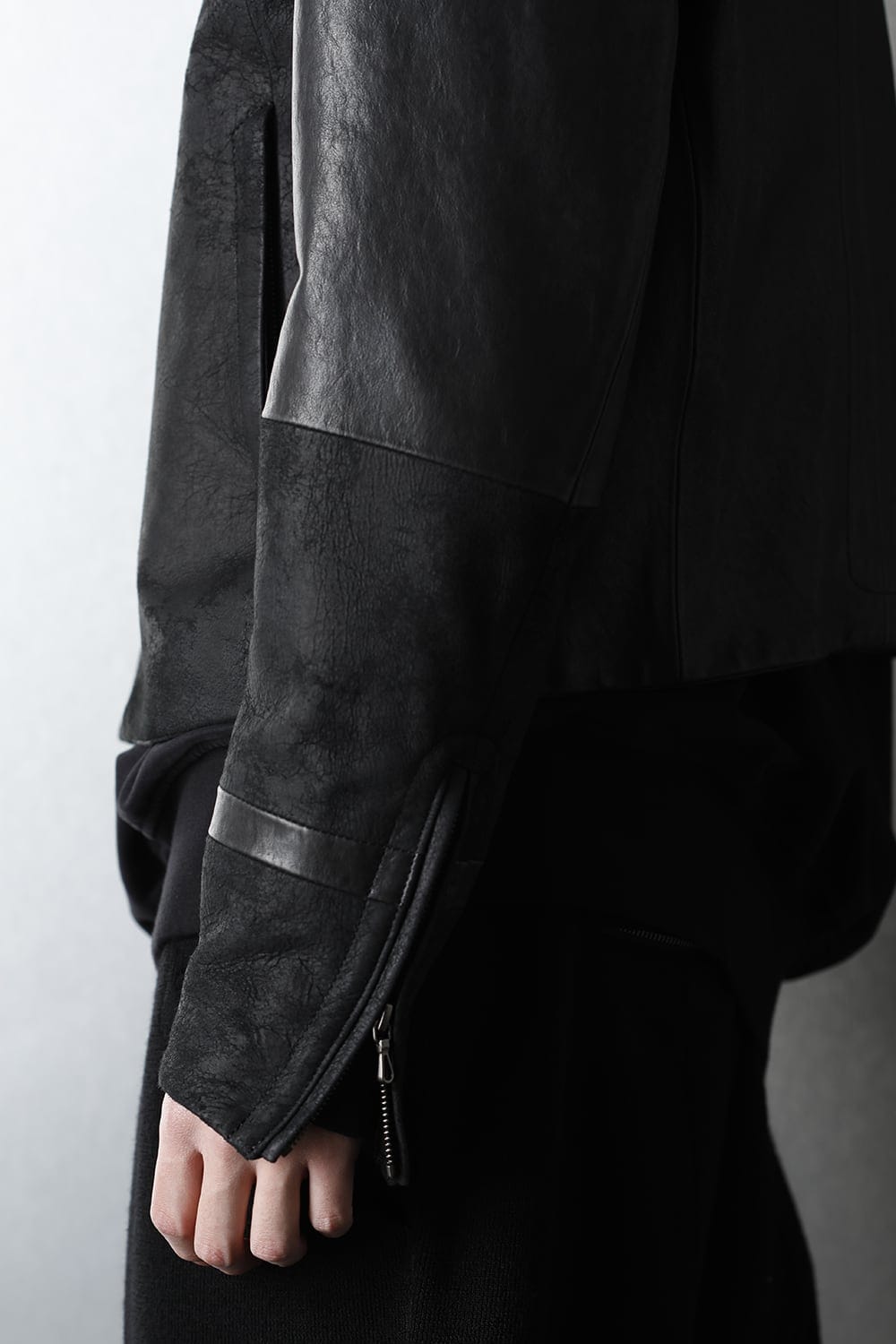 Lamb Skin Toggle Riders Jacket