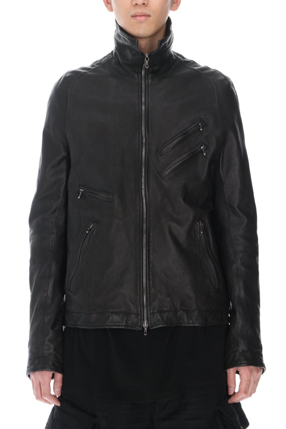 Jutneck Leather Blouson