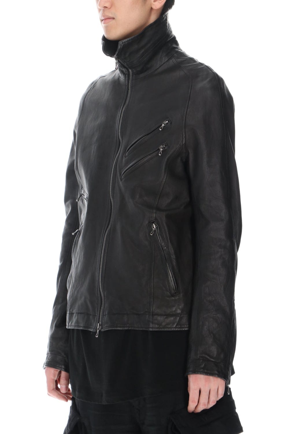 Jutneck Leather Blouson