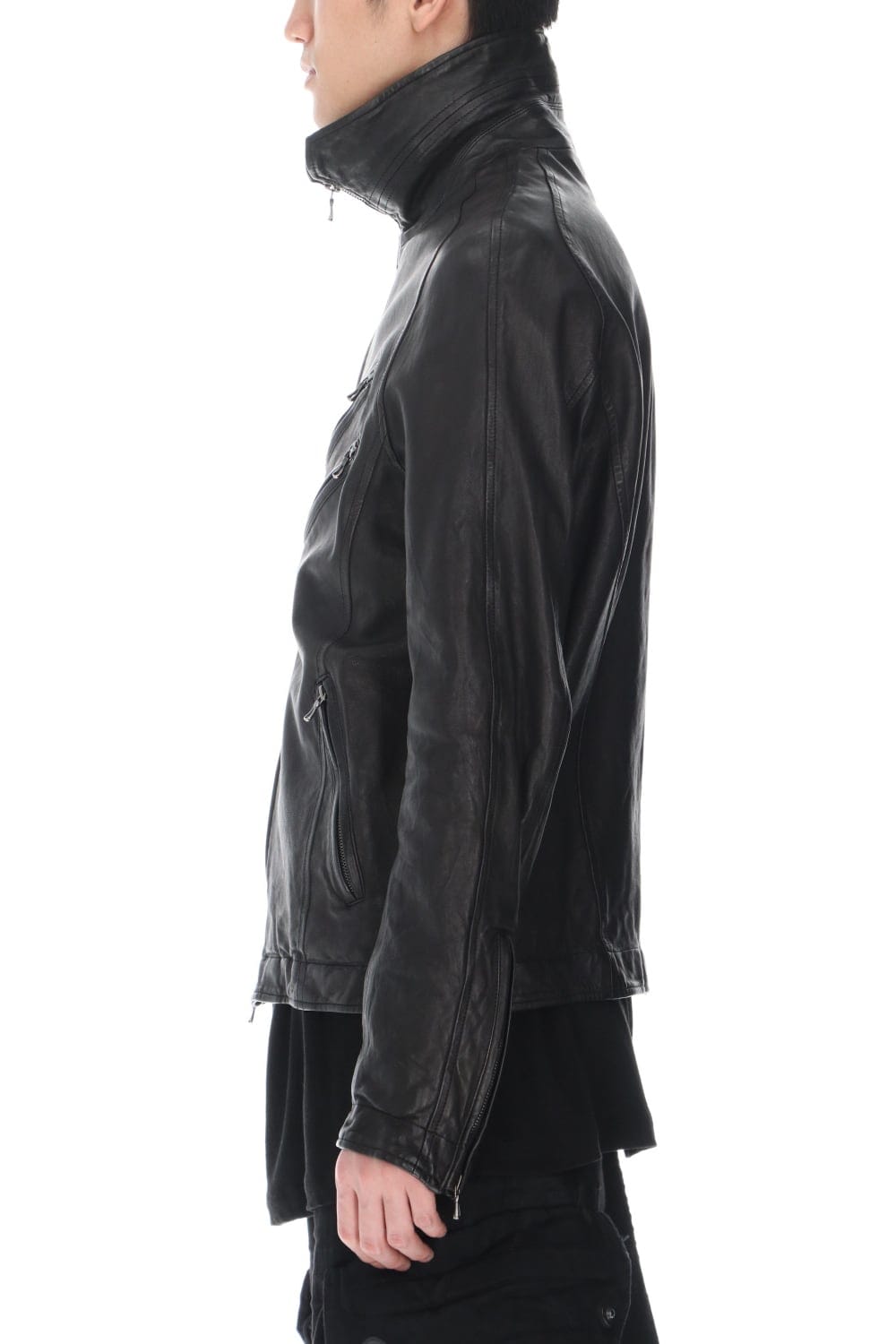 Jutneck Leather Blouson