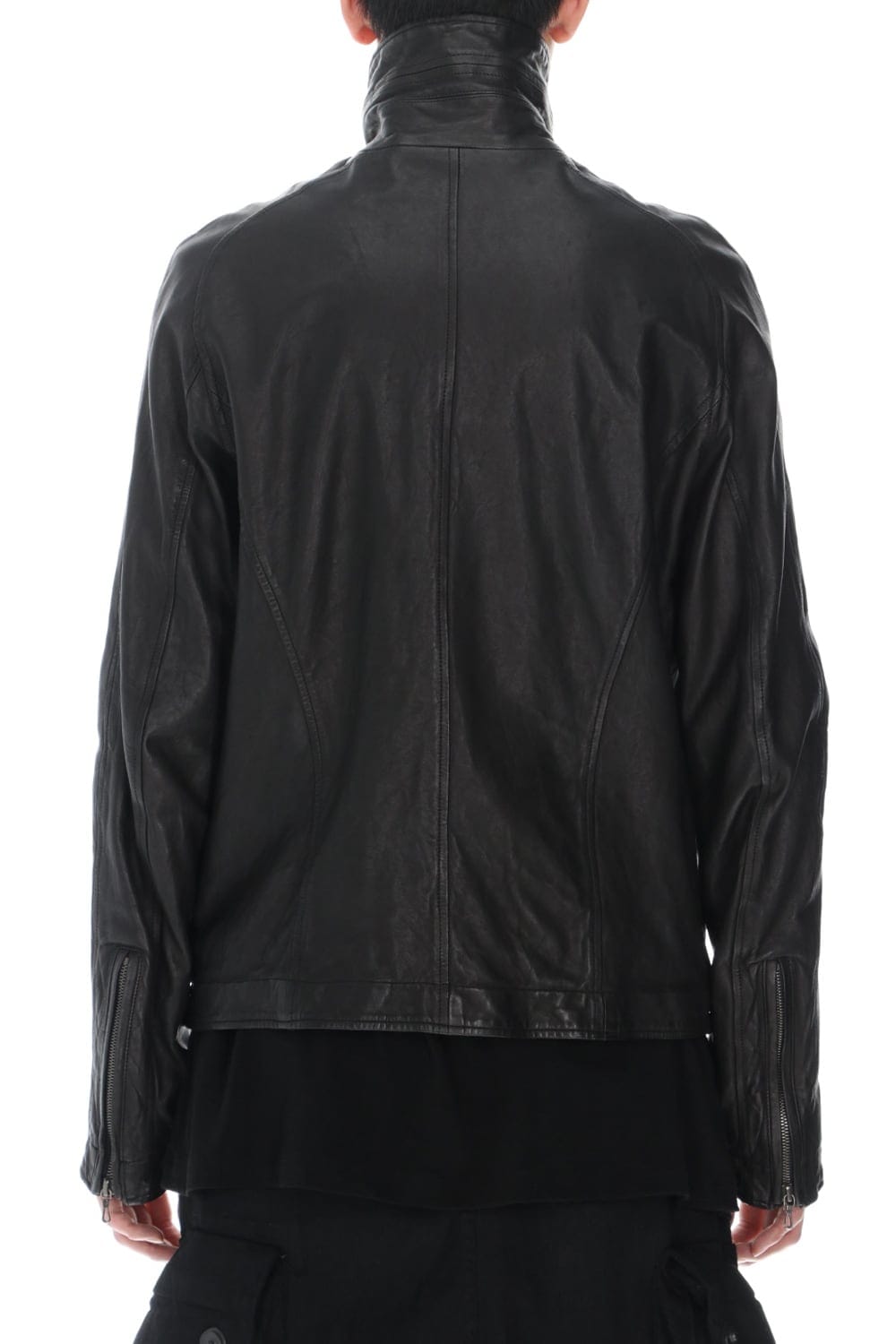 Jutneck Leather Blouson