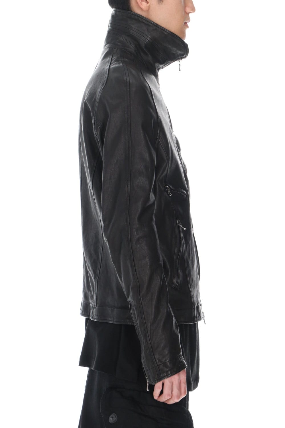 Jutneck Leather Blouson