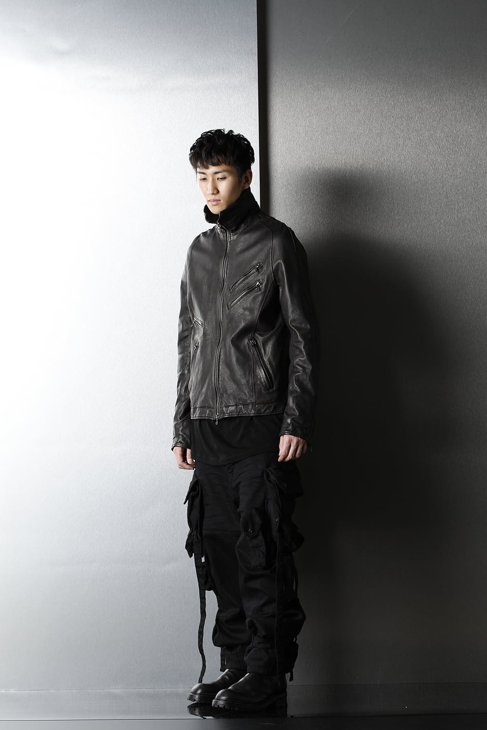 Jutneck Leather Blouson