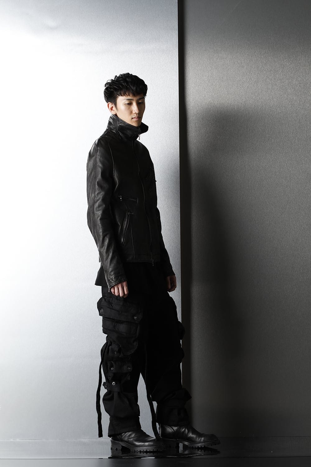 Jutneck Leather Blouson