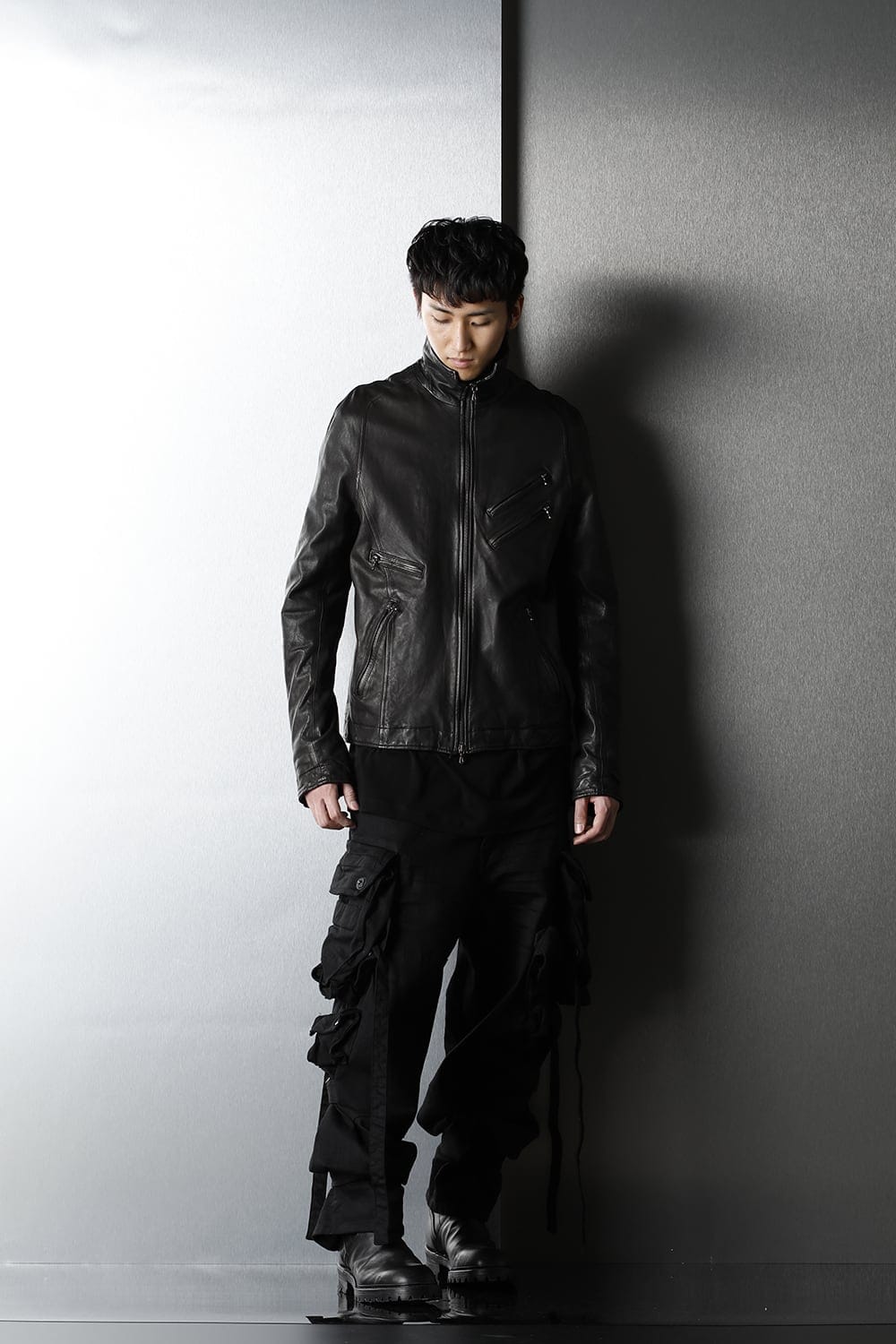 Jutneck Leather Blouson