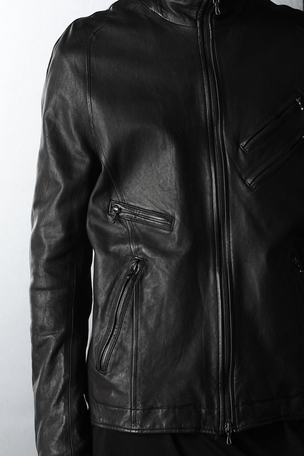Jutneck Leather Blouson