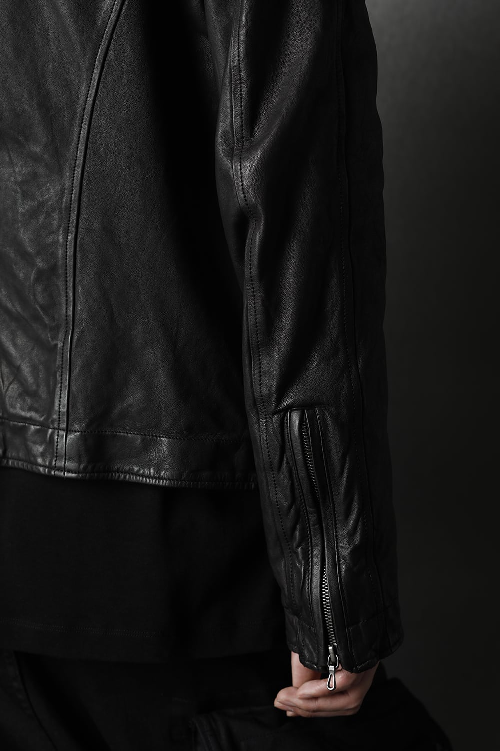 Jutneck Leather Blouson