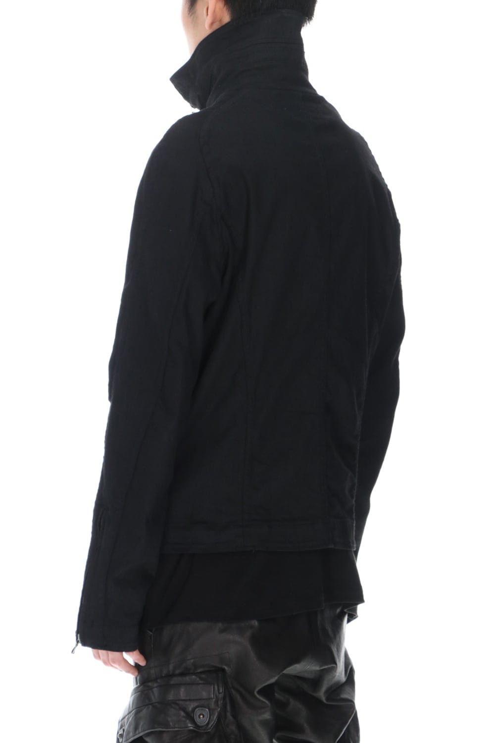 Jutneck Denim Blouson Black