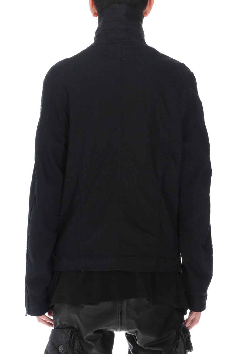 Jutneck Denim Blouson Black