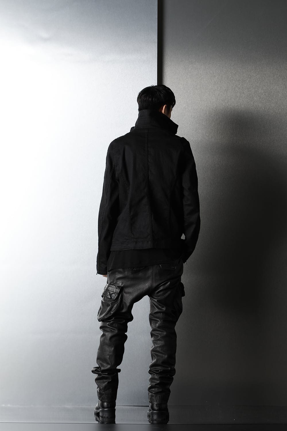Jutneck Denim Blouson Black