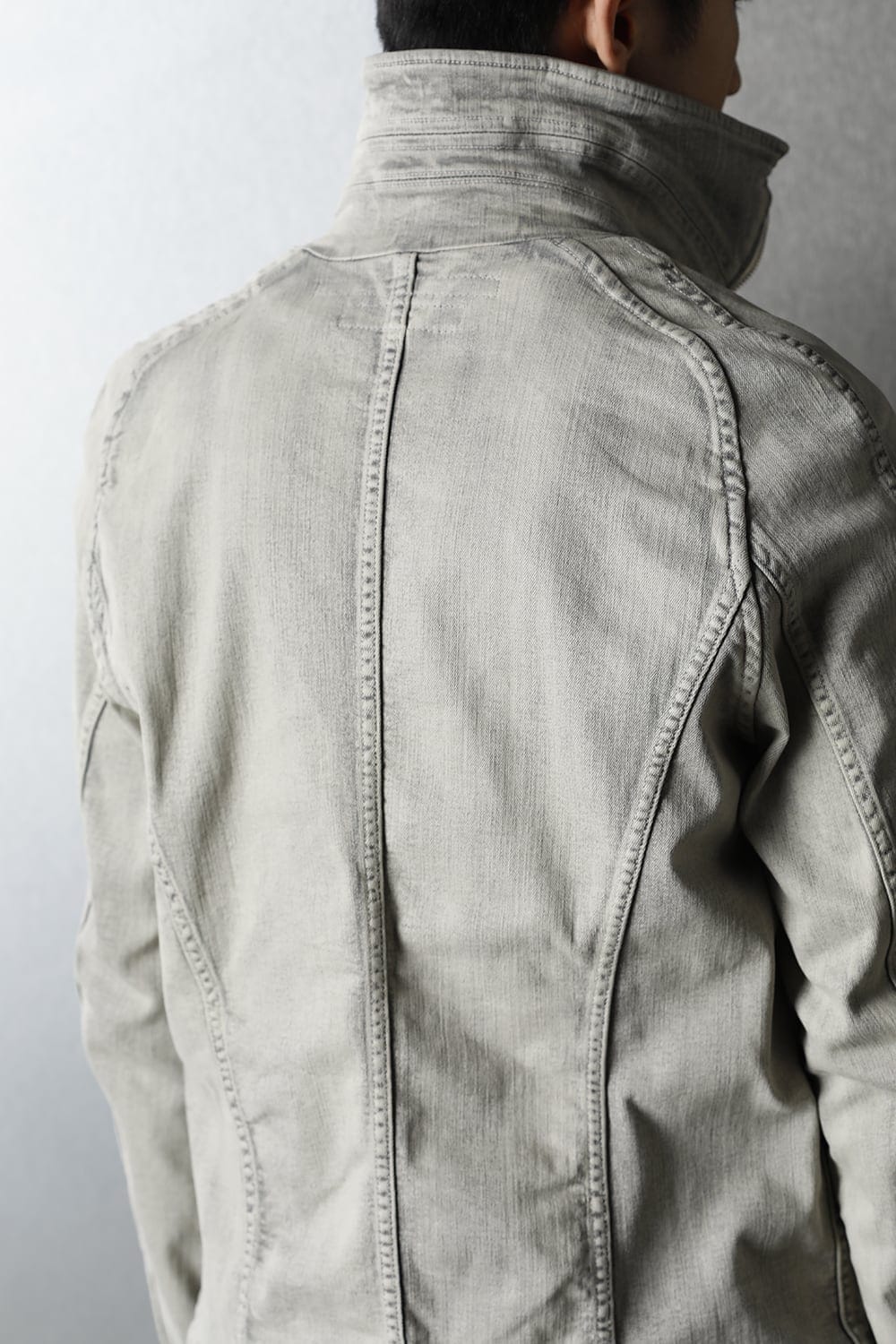 Jutneck Denim Blouson Plaster