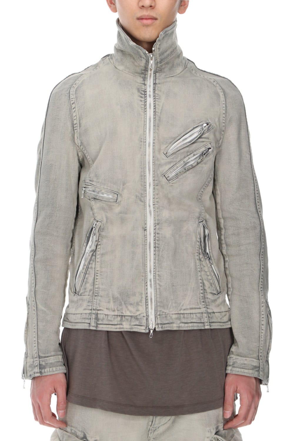 Jutneck Denim Blouson Plaster