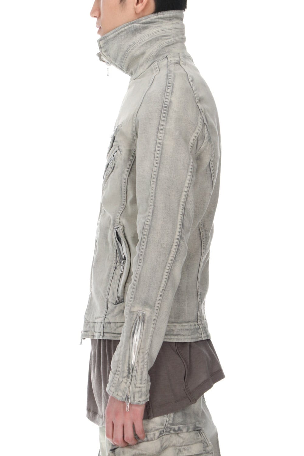 Jutneck Denim Blouson Plaster