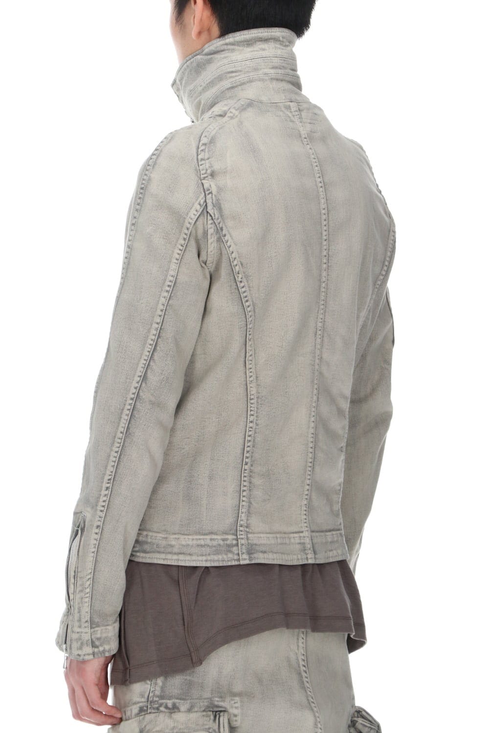 Jutneck Denim Blouson Plaster