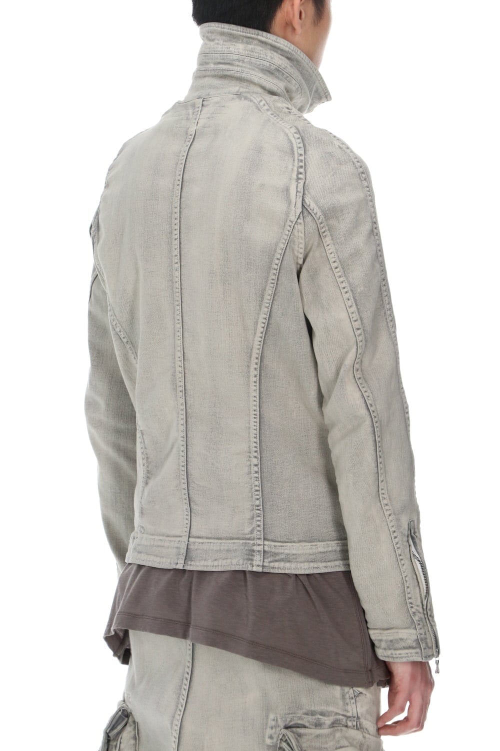 Jutneck Denim Blouson Plaster