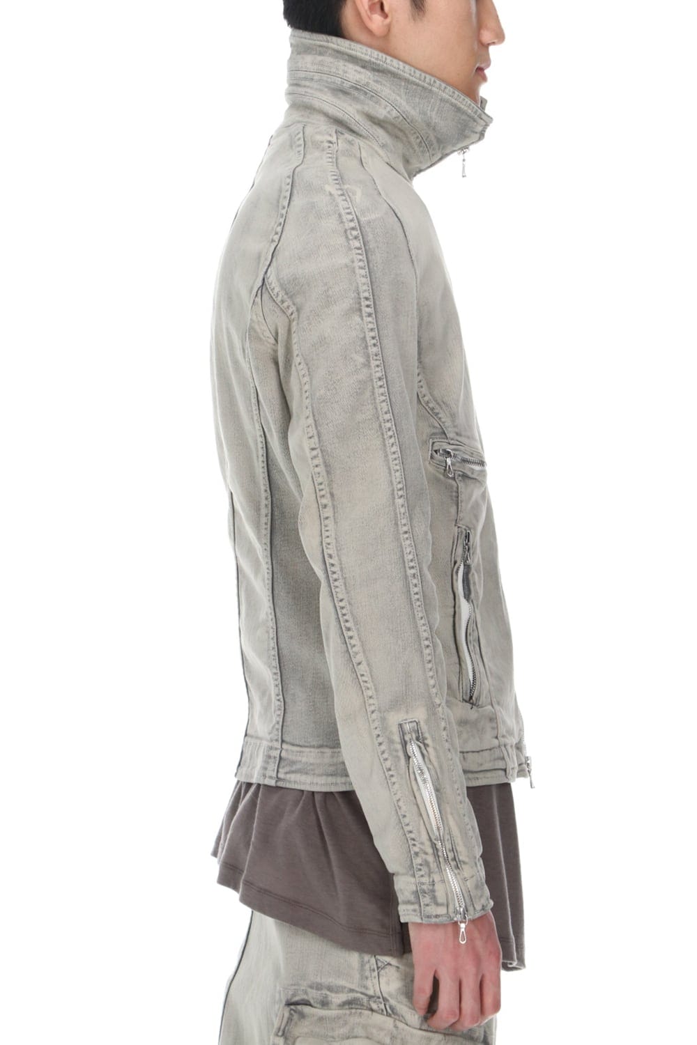 Jutneck Denim Blouson Plaster