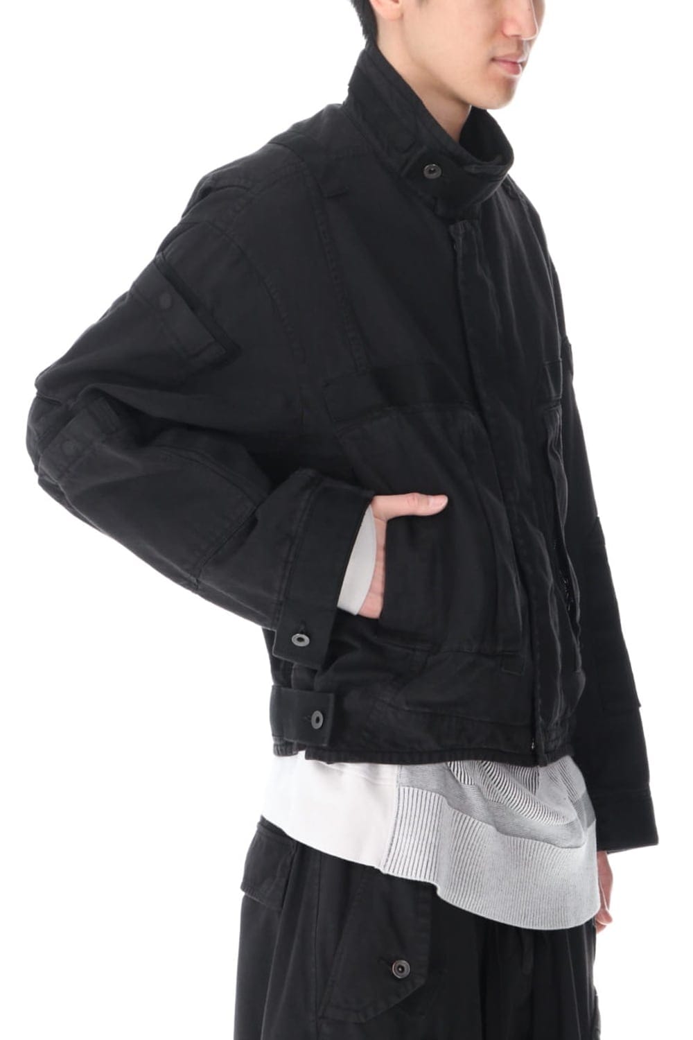 Multi Strap Blouson Black