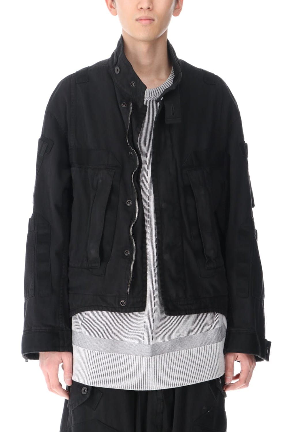Multi Strap Blouson Black