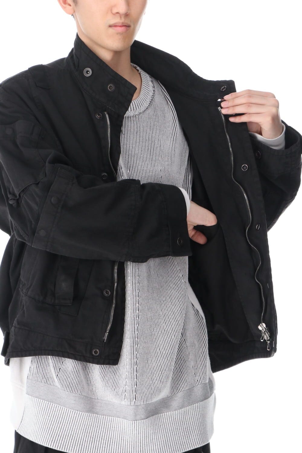 Multi Strap Blouson Black