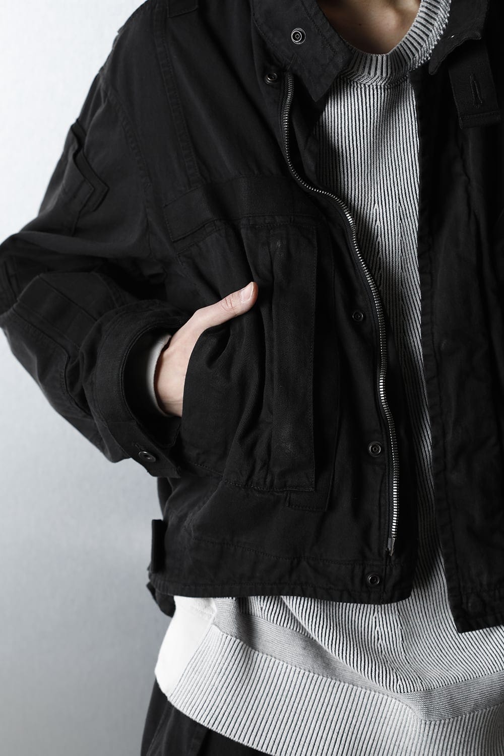 Multi Strap Blouson Black