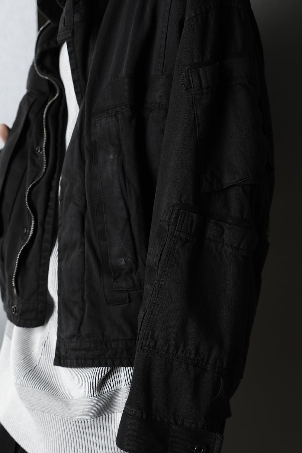 Multi Strap Blouson Black